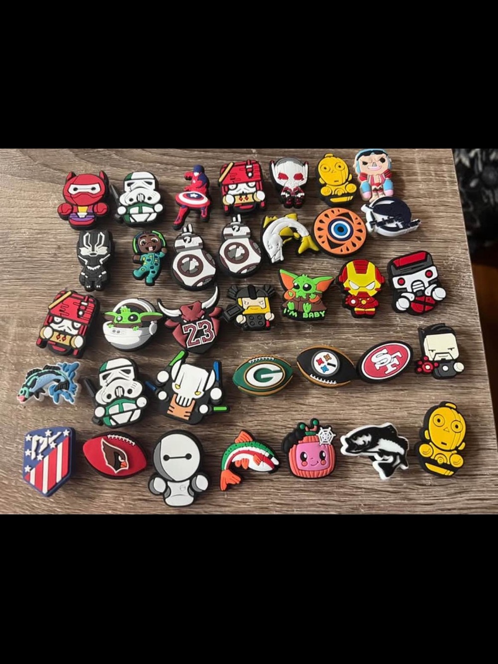Kids Character Shoe Charms Pack - Mixed Colors